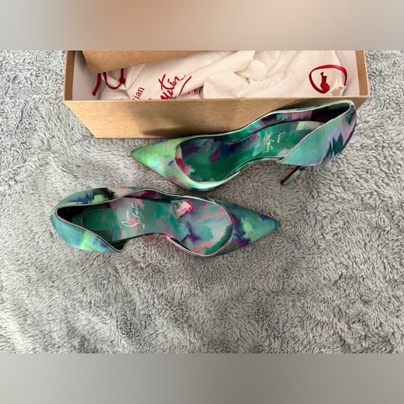 Christian Louboutin- Iriza Pointed Toe Half d'Orsay Pump - Picture 4 of 4